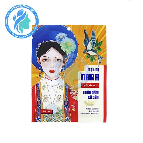 Mặt nạ lụa nhân sâm, tổ yến Nara 20g - Cung cấp dưỡng chất cho da